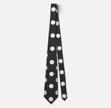 Stylish Black Dot Neck tie