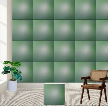 Elegant Green Gradient Ceramic Tile