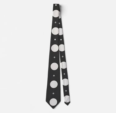 Stylish Minimalist Dot Neck Tie
