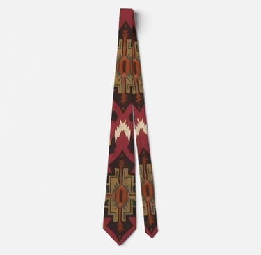 Southwestern Inspired Abstract Neck Tie