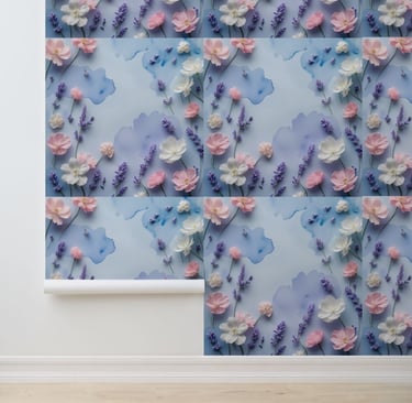 Chic Botanical Bliss Peel and Stick Wallpaper