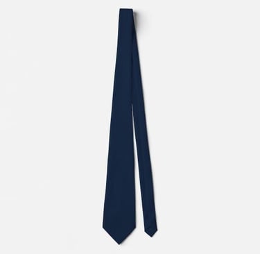 Dark Navy Blue Subtle Geometric Necktie