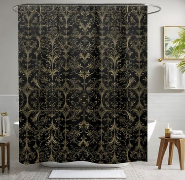 Premium Boho Shower Curtain