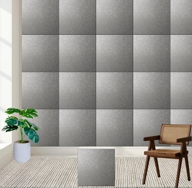 Silver Glitter Sprinkle Decorative Ceramic Tile