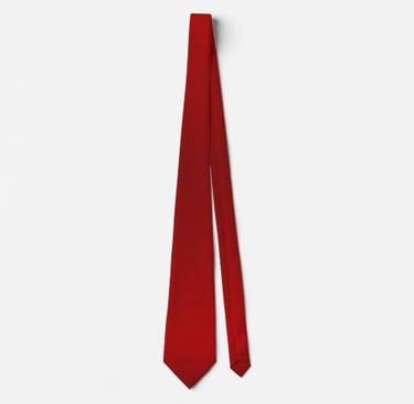 Solid Ruby Red Neck Tie