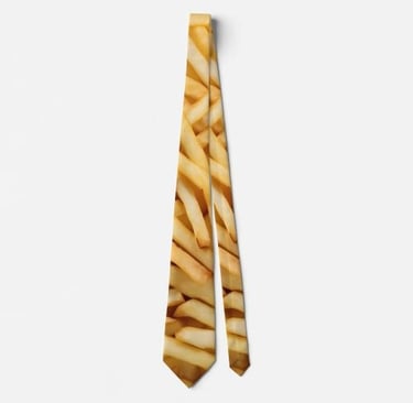 Unique French Fries Neck Tie
