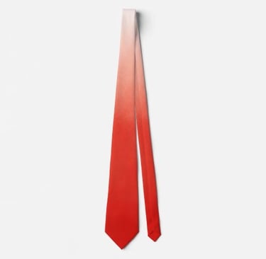 Eye-catching Scarlet Red Watercolor Splash Neck Tie