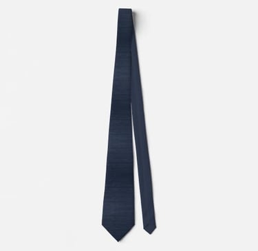 Celestial Navy Blue Galaxy Faux Gold Speckled Neck Tie