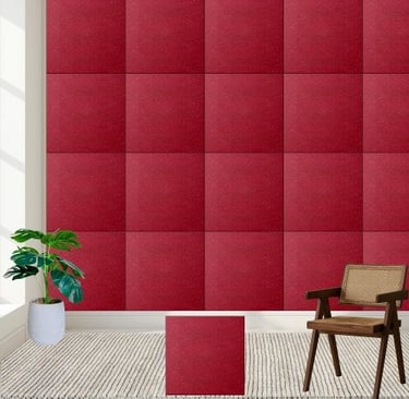 Deep Red Velvet Texture Ceramic Tile Style 2