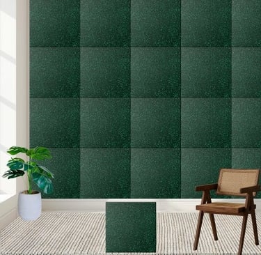 Elegant Bold Green Glitter Sprinkle Radiant Ceramic Tile