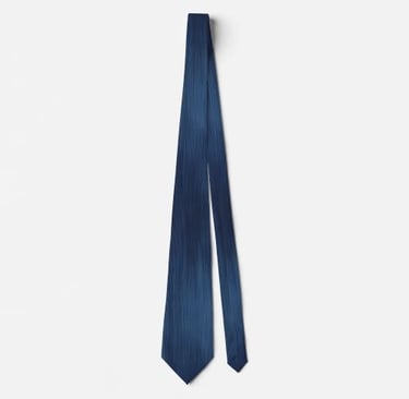 Stylish Everyday Denim Stripe Neck Tie