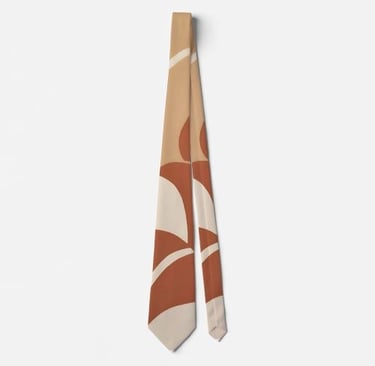 Earthy Organic Boho Neck Tie