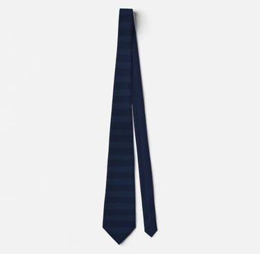 Navy Blue Ribbed Tie for Business & Groomsmen