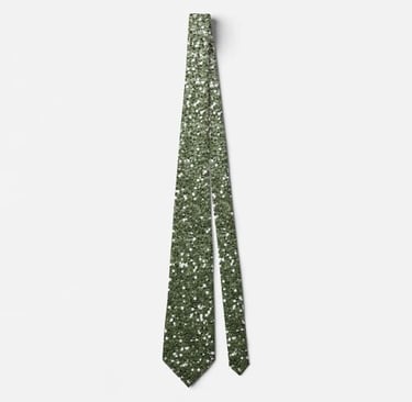 Sophisticated Ombre Green Sparkle Neck Tie