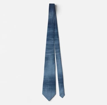Faded Denim Blue Neck Tie