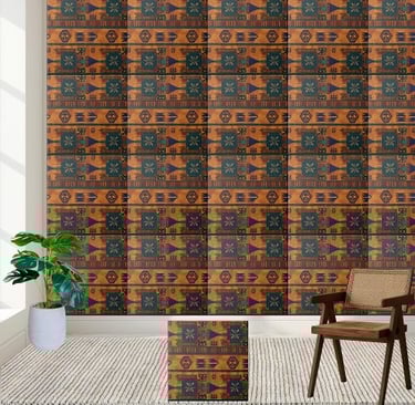 Global Traveler African Geometric Pattern Tile