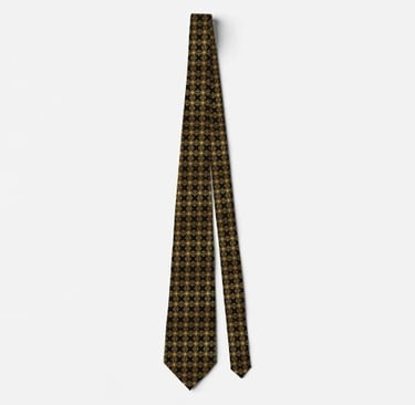 Premium Black And Gold Neck Tie Ultimate Mens Gift