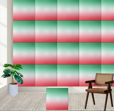Watermelon Ombre Gradient Ceramic Tile