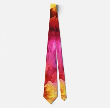 Colorful Cascade Neck Tie
