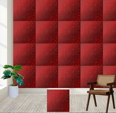 Red Glitter Sparkle Ceramic Tile