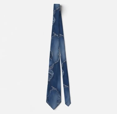 Rugged Denim Inspired Neck Tie