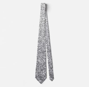 Dazzling Metallic Ombre Neck Tie for Men
