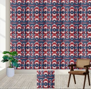 Ikat Inspired Scandinavian Tile