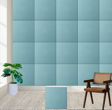 Light Aqua Blue Solid Color Ceramic Tile
