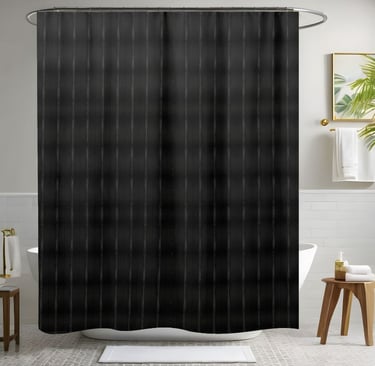 Black Shower Curtain Style 2