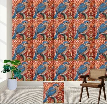 Luxury Chinoiserie Bird Tile