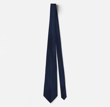 Classic Indigo Denim Stripe Neck Tie