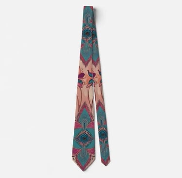 Eclectic Floral Paisley Neck Tie