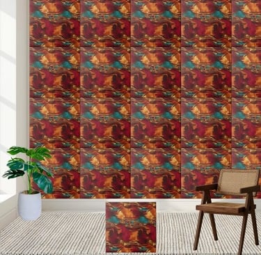 Artisan Crafted African Motif Tile