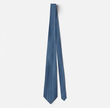 Classic Blue Denim Texture Neck Tie