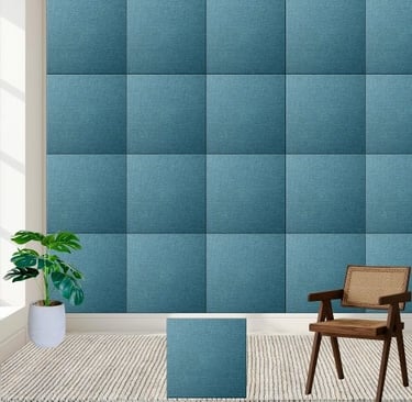 Elegant Blue Textured - Stylish Home & Kitchen Ceramic Tile