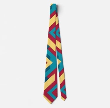 Modern Abstract Geometric Neck Tie