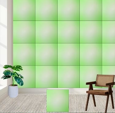 Soft Green Gradient Ceramic Tile