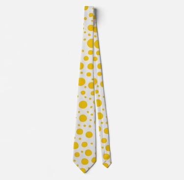 Yellow Polka Dot Neck Tie