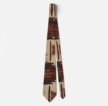 Tribal Inspired Geometric Neck Tie
