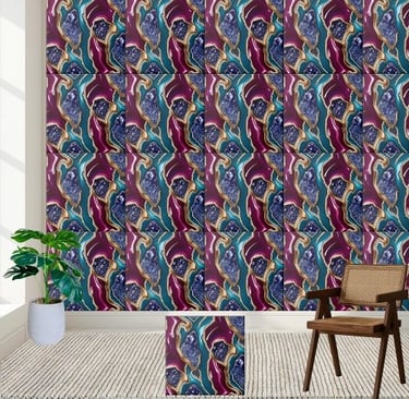 Abstract Geode Crystal Tile Pattern