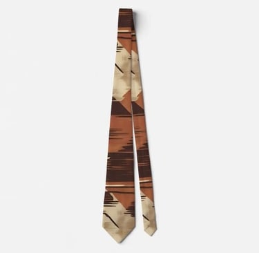 Bohemian Chic Brushstroke Neck Tie