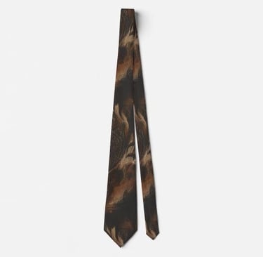 Dark Academia Bohemian Neck Tie