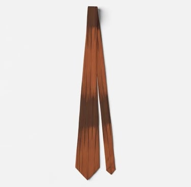 Rustic Earthy Boho Stripe Neck Tie
