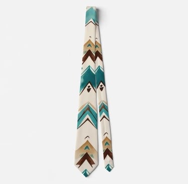 Abstract Tribal Men's Neck Tie