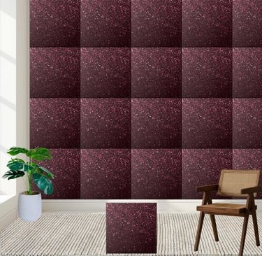 Chic Maroon Glitter Shimmering Floor Backsplash Ceramic Tile