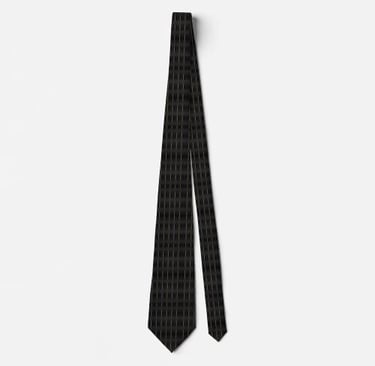 Boho Black Elegant Classy Neck Tie