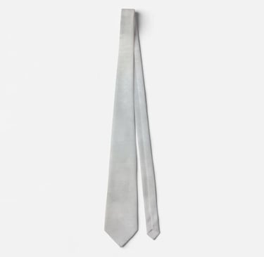 Chic Minimalist Neutral Grey Neck Tie