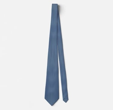 Stylish Textured Blue Denim Neck Tie