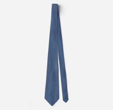 Classic Blue Denim Stripe Neck Tie
