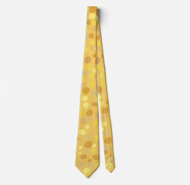 Golden Confetti Dots Neck Tie